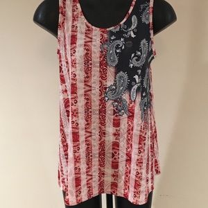 Paisley American Flag Shirt